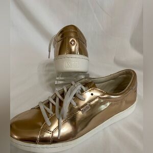 Keds Ace Leather Specchio Sneakers rose gold a collaboration w/ Kate Spade,SZ8